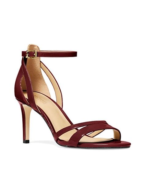 michael michael kors kimberly patent leather sandal|Michael Kors kimberly shoes.